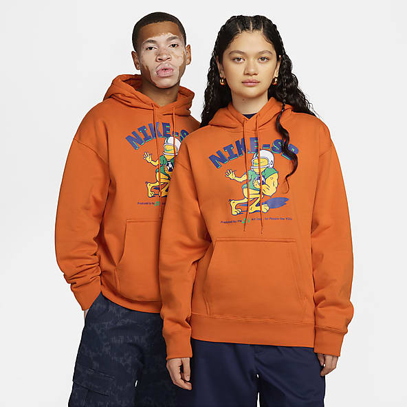 Nike sb hoodie orange cheap